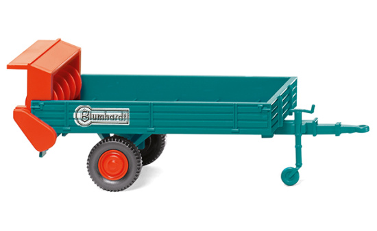 Wiking 088703 Miststreuer (Blumhardt) - türkis/rot 1:87