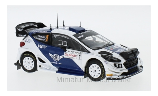 IXO RAM708 Ford Fiesta WRC, No.1, Rally Artic Lapland, with Night lights, V.Bottas/T.Rautiainen, 2019 1:43