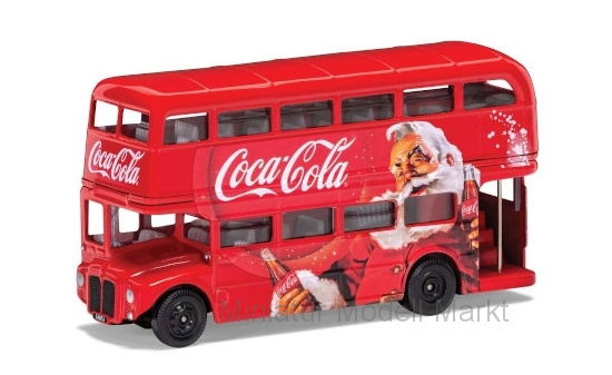 Corgi GS82331 AEC Routemaster London Christmas Bus, rot, Coca Cola 1:64