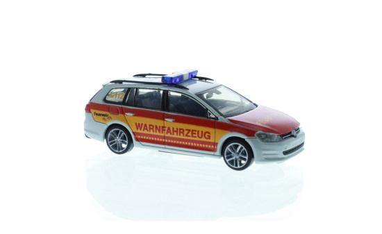 Rietze 53310 Volkswagen Golf 7 Variant Warnfahrzeug FW Hürth, 1:87 1:87