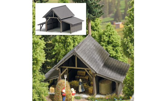 Busch 1382 Heuschuppen - Vorbestellung 1:87