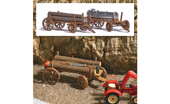 Busch 1386 2 Holzwagen - Vorbestellung 1:87