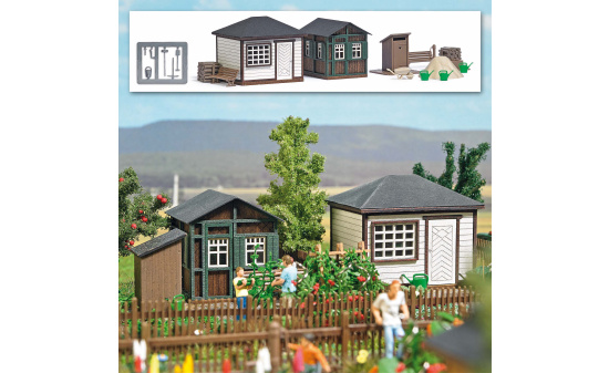 Busch 1616 Gartenlauben Set 1 1:87