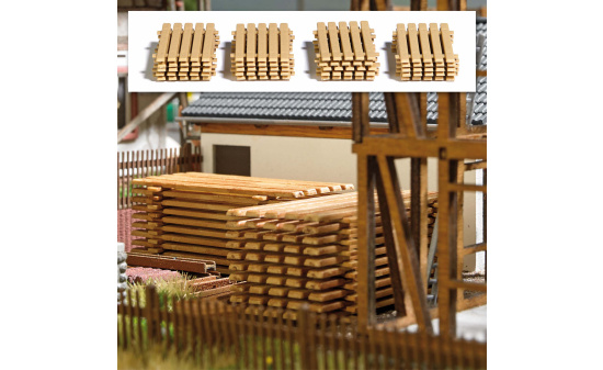Busch 7760 M-Set: Bretterstapel - Vorbestellung 1:87
