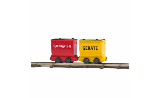 Busch 12261 2 Loren Geräte/Sprengstoff - Vorbestellung 1:87