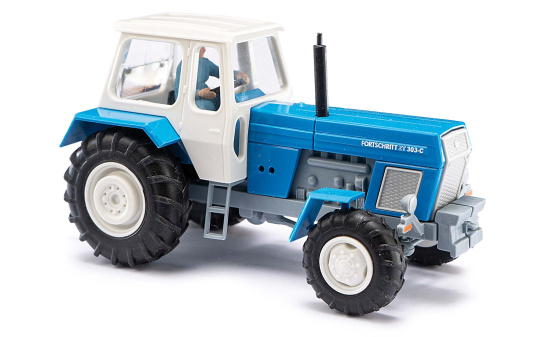 Busch 42855 Traktor ZT 303 m.Bäuerin blau 1:87