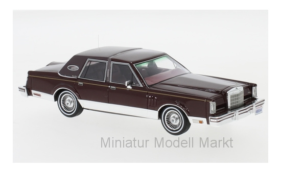 Neo 43544 Lincoln Continental Mark VI Signature Series, metallic-dunkelrot, 1980 1:43