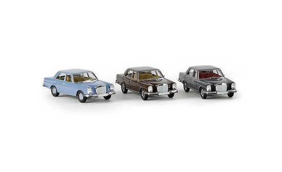 Brekina 13101 Mercedes 280 SE (W108), dunkelbraun, ohne Kartonschuber, 1965 1:87