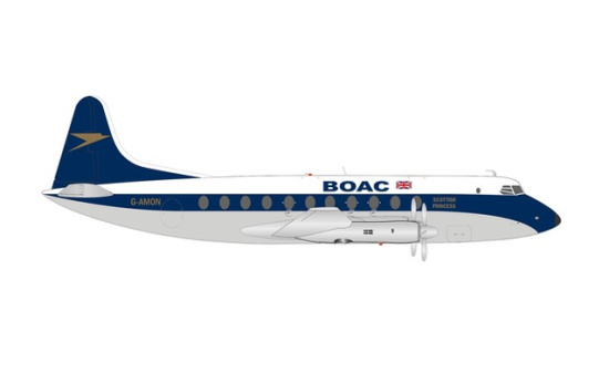Herpa 570817 BOAC Vickers Viscount 700 
