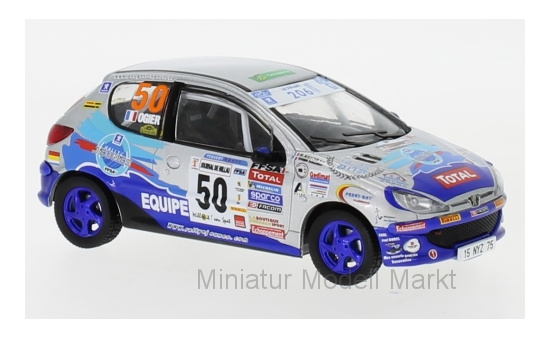 IXO RAM697 Peugeot 206 XS, No.50, Terre des Cadabelles, S.Ogier/J.Ingrassia, 2006 1:43