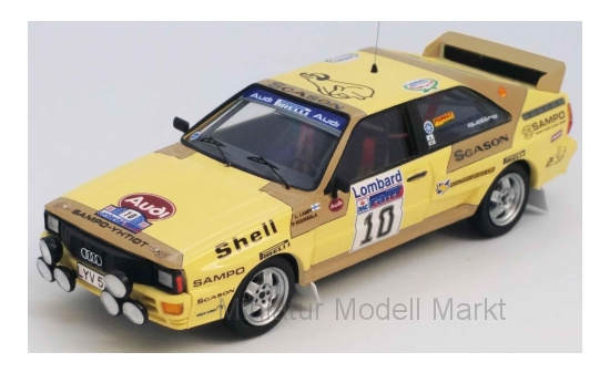 Trofeu RRUK28 Audi quattro, No.10, Rallye WM, RAC Rallye, L.Lampi/P.Kuukkala, 1983 1:43