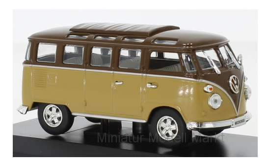 Lucky Die Cast 43209BROWN VW T1 Samba, braun/hellbraun, 1962 1:43