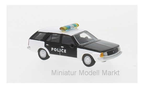 BoS-Models 87701 Renault 18 Break, weiss/schwarz,  Police, 1978 1:87
