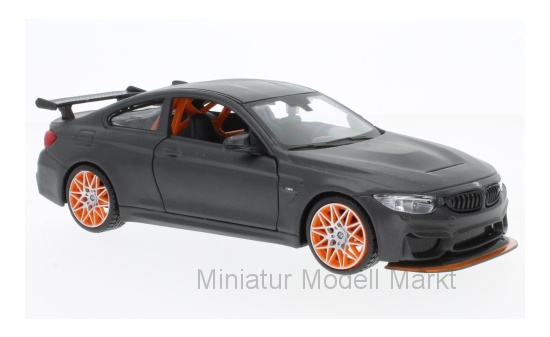 Maisto 531246GREY BMW  M4 GTS, matt-dunkelgrau 1:24