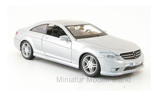 Maisto 531297SILVER Mercedes CL63 AMG, silber 1:24