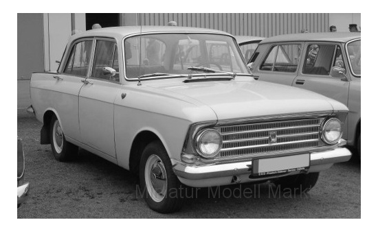 Premium ClassiXXs 47086 Moskwitsch 408, hellgrau, Two Front Lights, 1964 - Vorbestellung 1:18