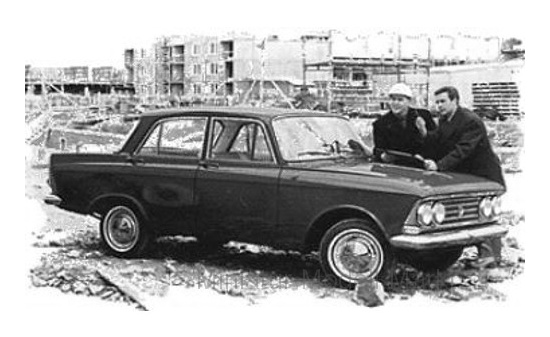 Premium ClassiXXs 47096 Moskwitsch 408 IE, blau, Four Front Lights, 1966 - Vorbestellung 1:18