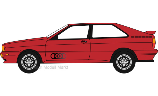 Oxford OXF76AQ001 Audi quattro - rot 1:76