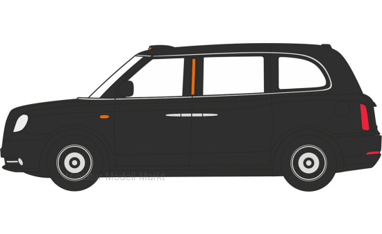 Oxford 76TX5001 LEVC Electric Taxi, schwarz 1:76