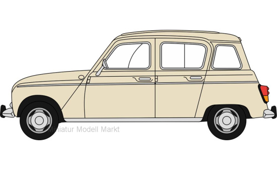 Oxford 76RN001 Renault 4, beige, 1965 1:76