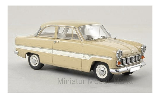 Neo 45927 Ford Taunus 12M (G13AL) Limousine, beige/weiss, 1959 1:43