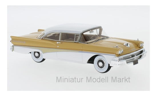 Neo 47265 Ford Fairlane 500 Hardtop, hellbraun/weiss, 1958 1:43