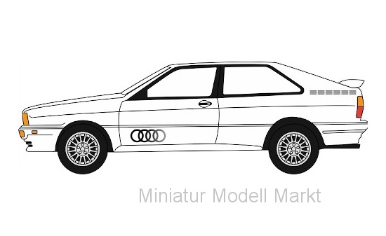 Oxford 76AQ002 Audi quattro, weiss, RHD 1:76