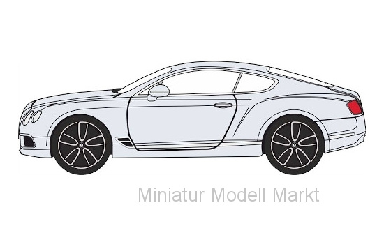 Oxford OXF76BCGT002 Bentley Continental GT - grau (Metallic) 1:76