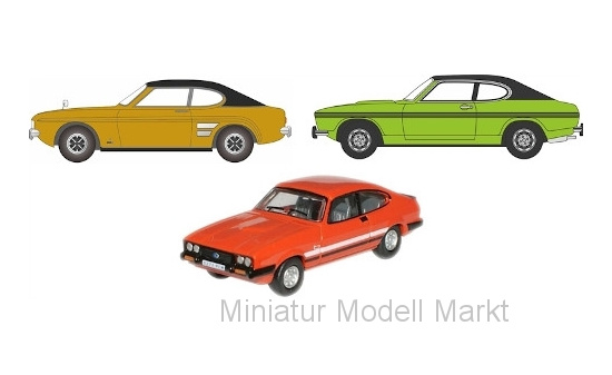 Oxford OXF76SET69 Ford 3er-Set: Capri 1:76