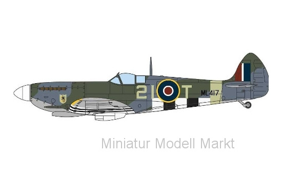 Oxford AC098 Supermarine Spitfire LF MK IXe, 21-T 443 Sqn., 127 Wing RCAF, Belgien, 1945 1:72