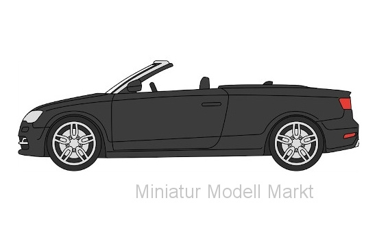Oxford OXF76S3002 Audi S3 Cabriolet - schwarz 1:76