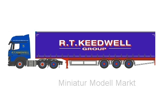 Oxford 76MB011 Mercedes Actros, RHD, R.T. Keedwell Group, Gardinenplanen-SZ 1:76