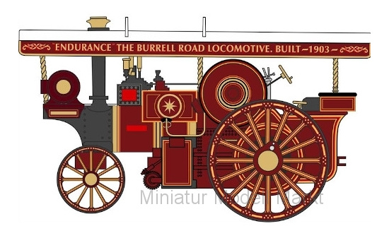 Oxford 76BR004 Burrell 8nhp DCC Locomotive, No.2547, Endurance - Vorbestellung 1:76