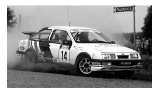 IXO 18RMC045A Ford Sierra RS Cosworth, No.14, Rallye WM, 1000 Lakes Rallye, C.Sainz/L.Moya, 1988 1:18