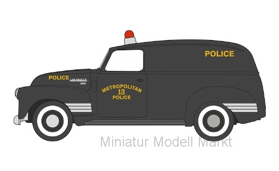 Oxford 87CV50002 Chevrolet Panel Van, Washington DC Police, 1950 1:87