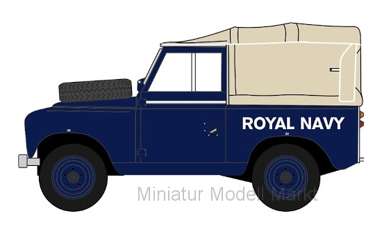 Oxford 43LR3S004 Land Rover Series III SWB Canvas, RHD, Royal Navy 1:43