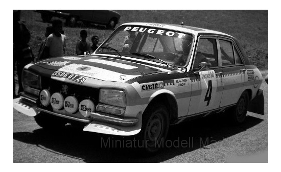 IXO 18RMC044B Peugeot 504 Ti, No.4, Rallye Marokko, T.Mäkinen/H.Liddon, 1975 1:18