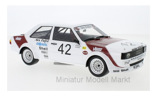 Premium ClassiXXs 30227 Audi 80 GTE (B2) Gr.2, No.42, Abex Pagid Racing Team, ETCC, GP Brünn, P. Seikel/M.Trint, 1980 1:18