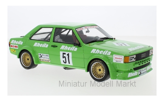 Premium ClassiXXs 30226 Audi 80 (B2) Gr.2, No.51, Kilian Tuning, Rheila, ETCC, Zolder, W.Wolf/F.Rosterg, 1980 1:18