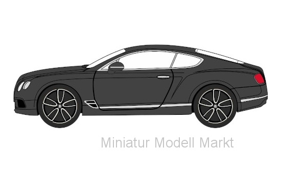Oxford OXF76BCGT003 Bentley Continental GT - schwarz 1:76