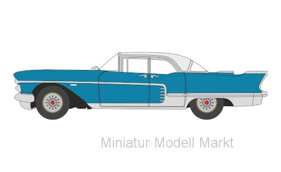 Oxford 87CE57003 Cadillac Eldorado Hard Top, metallic-blau/silber, 1957 - Vorbestellung 1:87