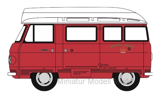 Oxford OXF76PB010 Commer PB Postbus - Royal Mail (Scotland) 1:76