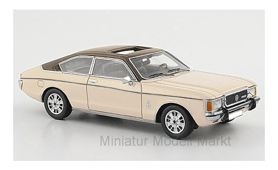 Neo 49575 Ford Granada MK I Coupe, beige/braun, 1975 1:43