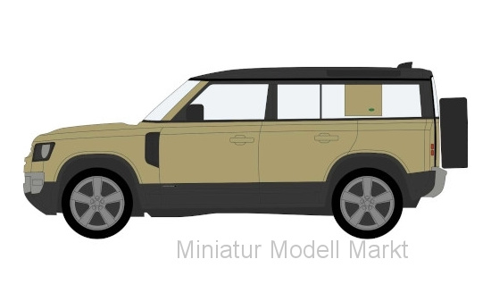Oxford 76ND110X001 Land Rover Defender 110X (L663), metallic-braun/schwarz, RHD, 2020 1:76