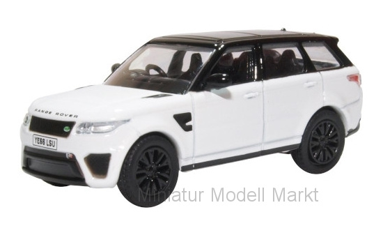 Oxford OXF76RRS004 Land Rover Range Rover Sport SVR - weiss , schwarz 1:76
