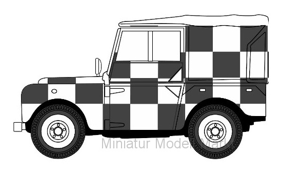 Oxford 76LAN180009 Land Rover Series I 80 Canvas, RHD, RAF, Tripoli Desert Rescue Team 1:76