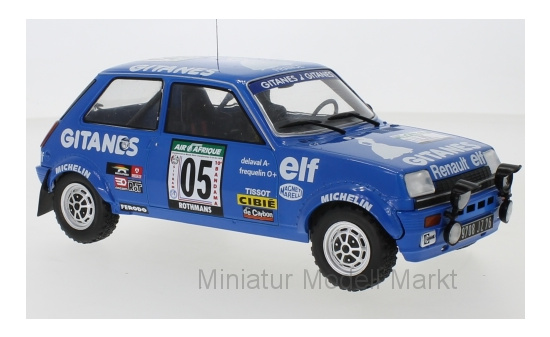 IXO 18RMC043B Renault 5 Alpine, No.5, Gitanes, Rally Bandama, G.Frequelin/J.Delaval, 1978 1:18
