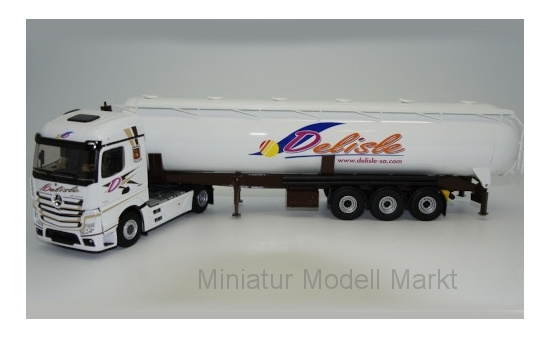 Eligor 116711 Mercedes Actros5 Streamspace, Transports Delisle, Tank-Sattelzug 1:43