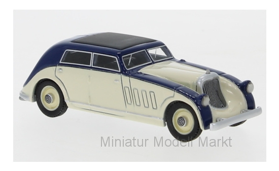 BoS-Models 87651 Maybach Zeppelin DS8 Stromlinie Spohn, dunkelblau/beige, 1932 1:87