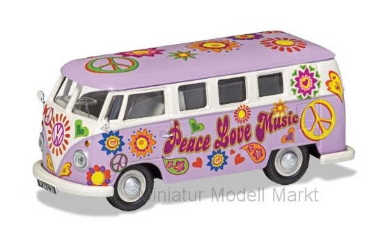 Corgi CC02730 VW T1 Camper, Peace, Love & Music 1:43